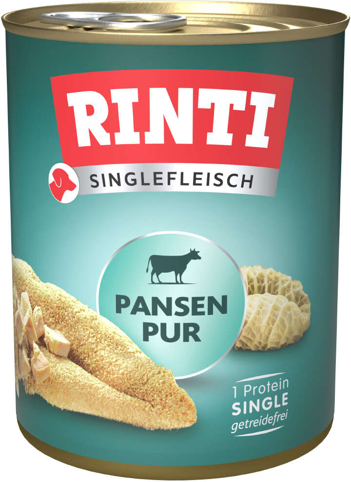 RINTI Hunde-Nassfutter Singlefleisch Pansen pur